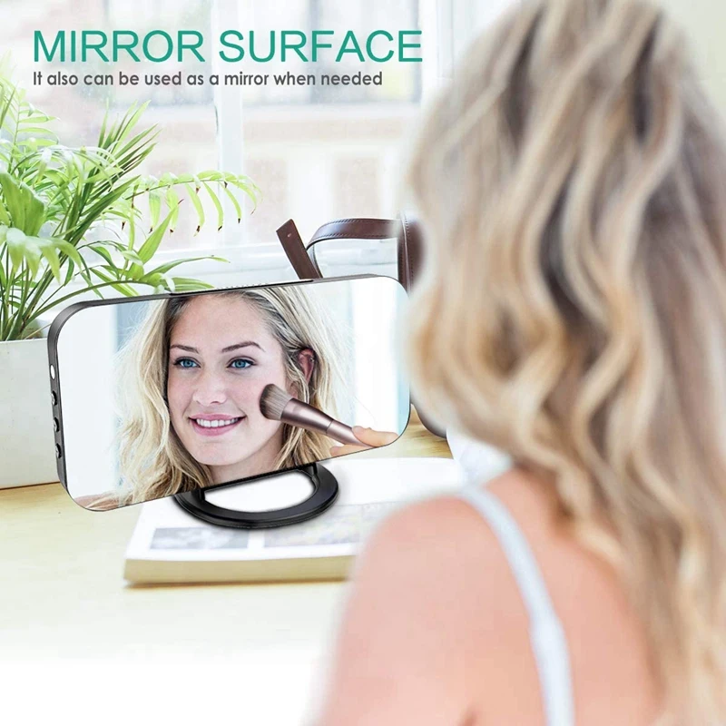 

Mirror Surface LED Clocks with Dual USB Charger Ports 12/24H Display with Snooze Function Digital Alarm Clock 6.5Inch