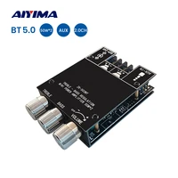 aiyima tpa3116d2 subwoofer amplifier board bluetooth compatible 5 0 sound amplifier power audio stereo amplificador 2x50w