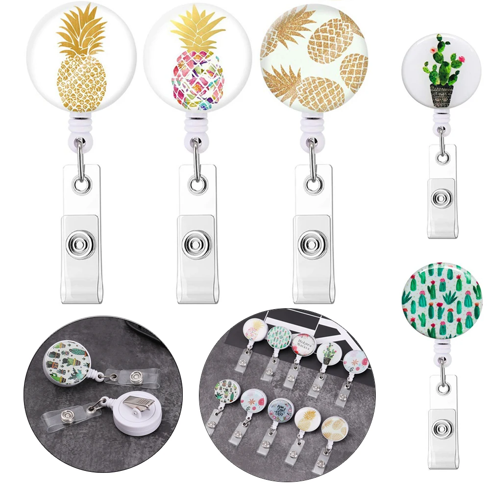 Держатель таблички с идентификацией IC выдвижной значок держателем модный зажим