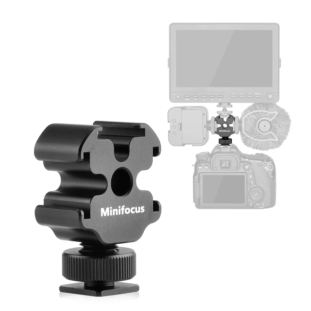 

Новый адаптер с креплением на камеру для крепления на 3 холодных башмака для DSLR камеры клетка микрофон монитор СВЕТОДИОДНЫЙ светильник для ...