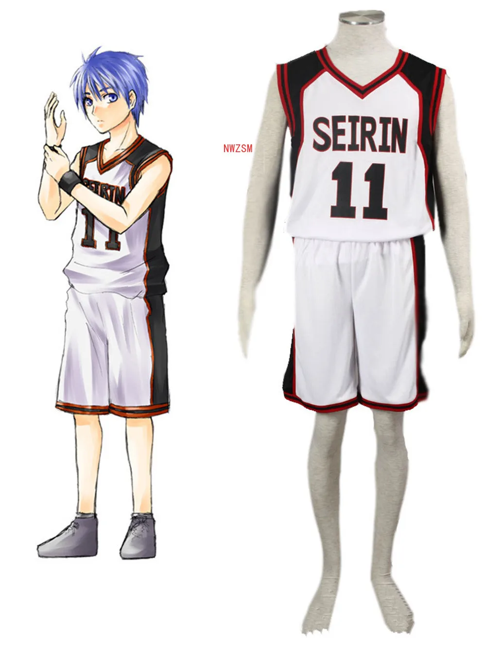 Баскетбольная форма Kuroko no Basuke SEIRIN баскетбольная для косплея Kuroko's|Костюмы аниме|