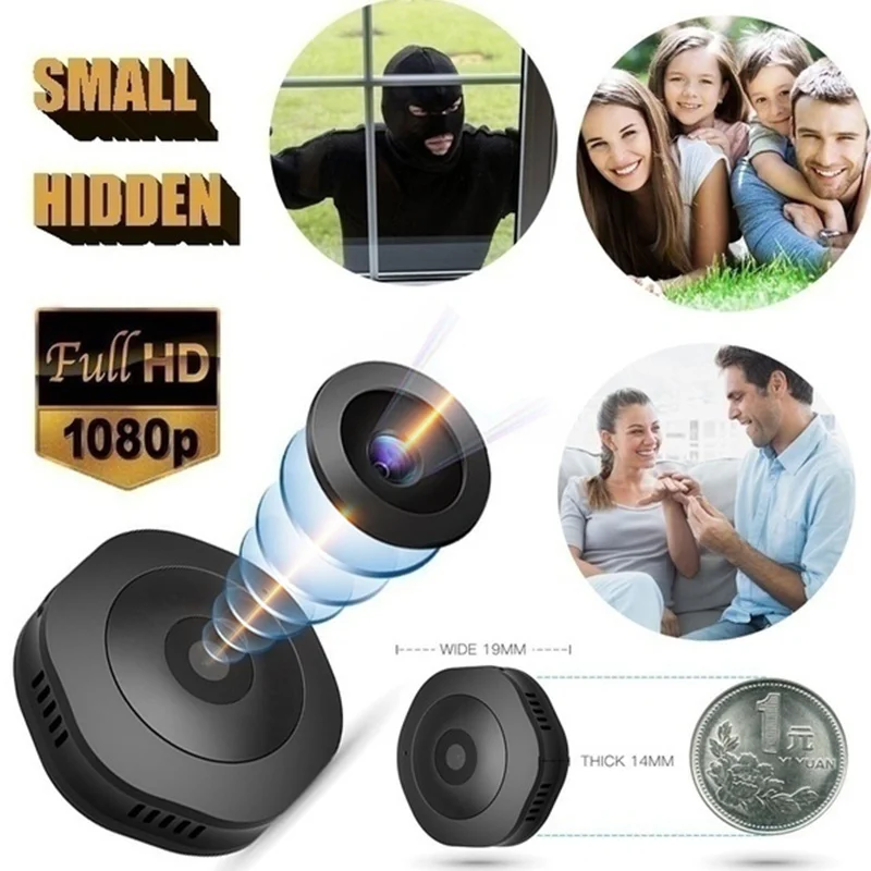

1080P wireless mini WiFi camera home surveillance camera night vision network remote detection baby monitoring