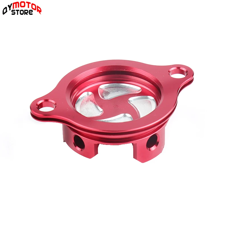 Мотоцикл cnc Заготовка масляный фильтр крышки ДЛЯ CRF 250R CRF250R 2010 2018 MX для