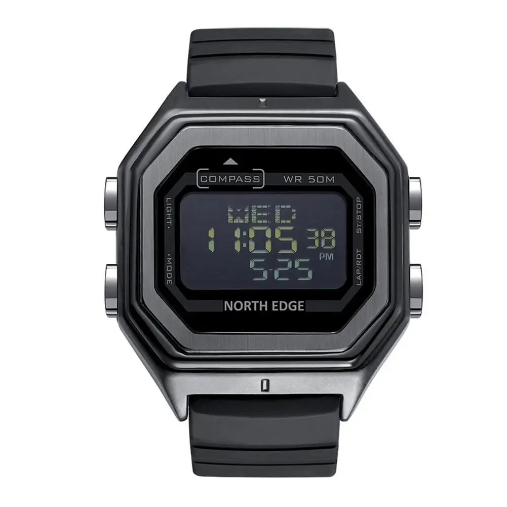 

50M Waterproof SmartWatch Digital Sports Metal Shell Smart Watch With Compass Outdoor Time Stopwatch Watch Men Best Gift