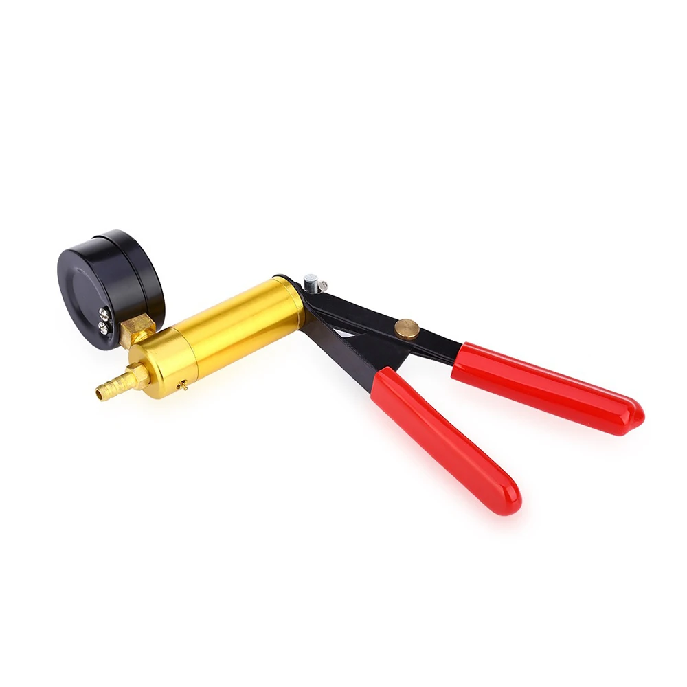 

Hot Manual Vacuum Bleeding Brake Fluid Bleeder Tools Vacuum Pistol Pump Tester Kit Aluminum Pump Pressure Vacuum Gauge Tools