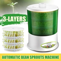 household bean sprouts machine 220v 3 layers thermostat green vegetable seedling growth bucket automatic bean bud germinator
