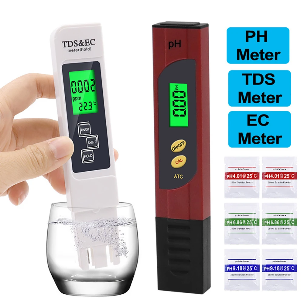 Новый Измеритель TDS PH/TDS/EC/измеритель температуры цифровой тестер качества воды
