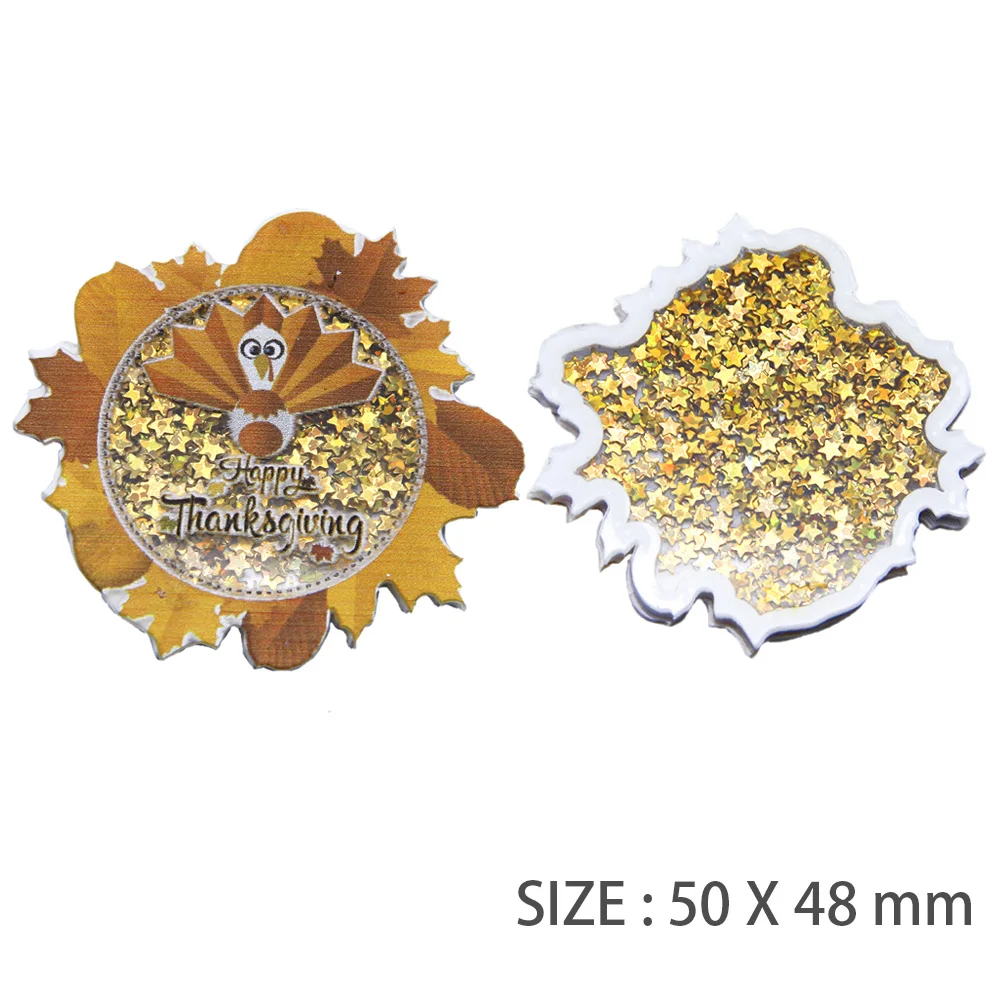 David accessories, 5 шт./лот, на День Благодарения, Цыпленок, зыбучий песок, акрил, сделай сам, бант, чехол для сумки, шейкеры, материал, украшение для дома, 5Yc8138 - Цвет: 1094519001
