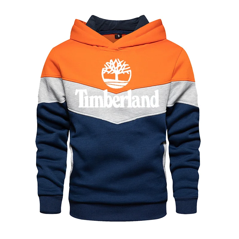 

Brand Hoodie Men's Sweatshirt Print Patchwork High Quality 2021 Fall Winter Sweatshirt Men's Hip Hop Hooded Streetwear Hoodie Me