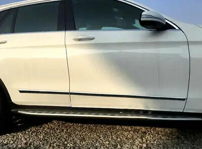 

4* ABS Chrome Side Door Body Molding Cover Trim For Mercedes Benz GLC 2015-2019