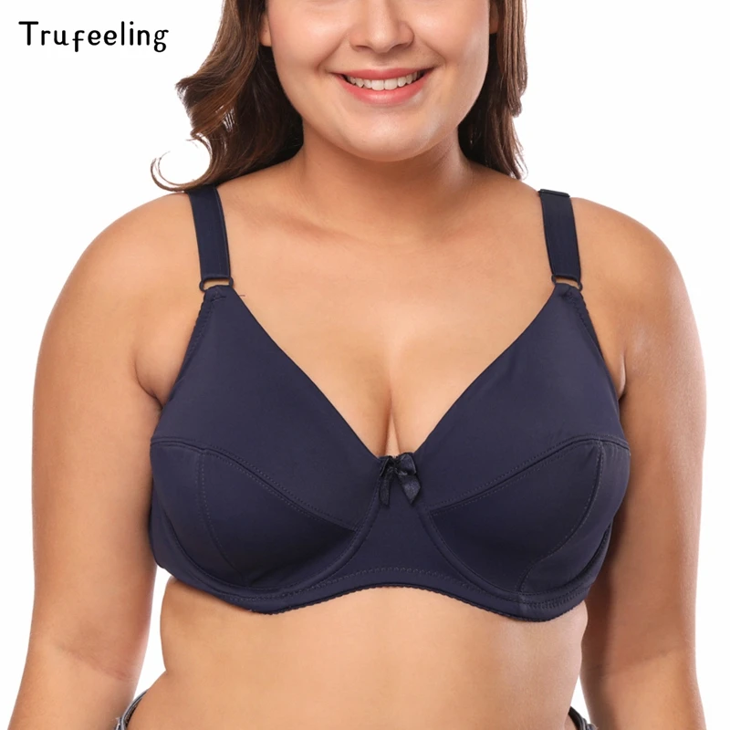Trufeeling большие чашки DD/DDD/E/F/ультра тонкий бюстгальтер Для женщин нижнее бельё для