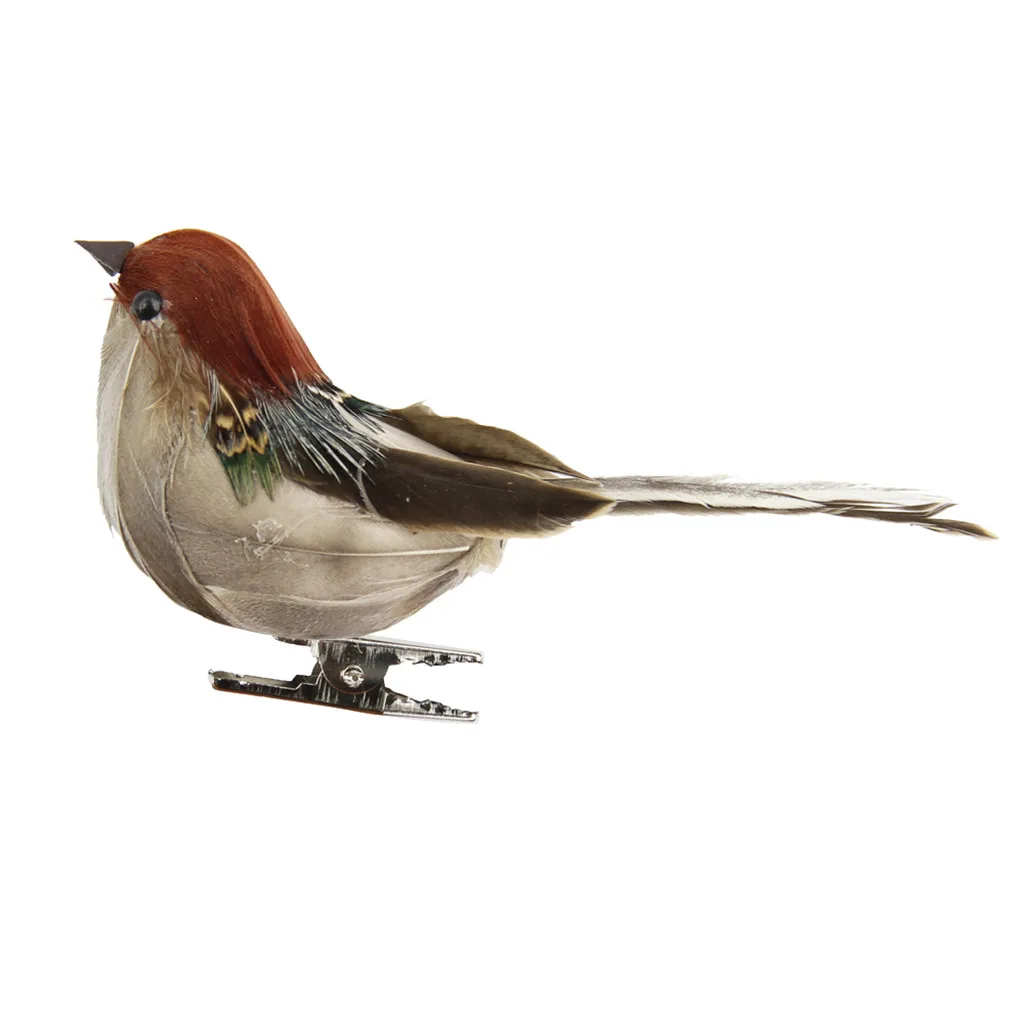 12 шт./компл. моделирование перо модели птиц искусственные фальшивые пены