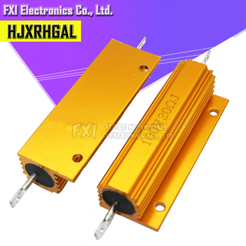 RX24 100W алюминиевый мощный металлический корпус чехол с проволочным резистором 0 01