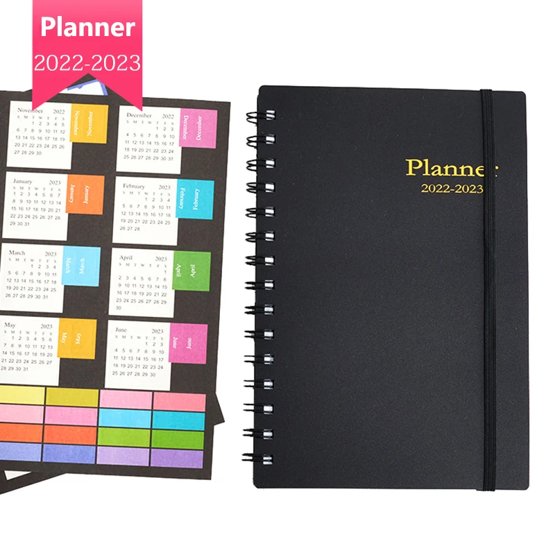 

Английский ежедневник, еженедельный ежемесячный планировщик, блокнот для рисования, цели, графики привычек, блокнот 2022 2023, офисные и школьн...