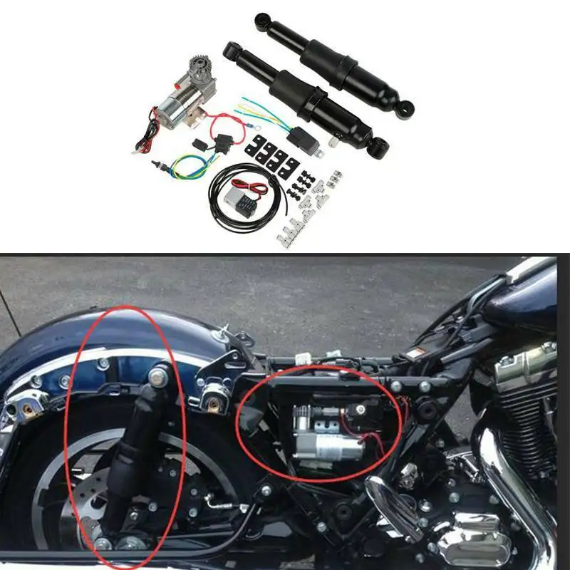 Комплект амортизаторов для задней пневматической подвески мотоцикла Harley Touring Model
