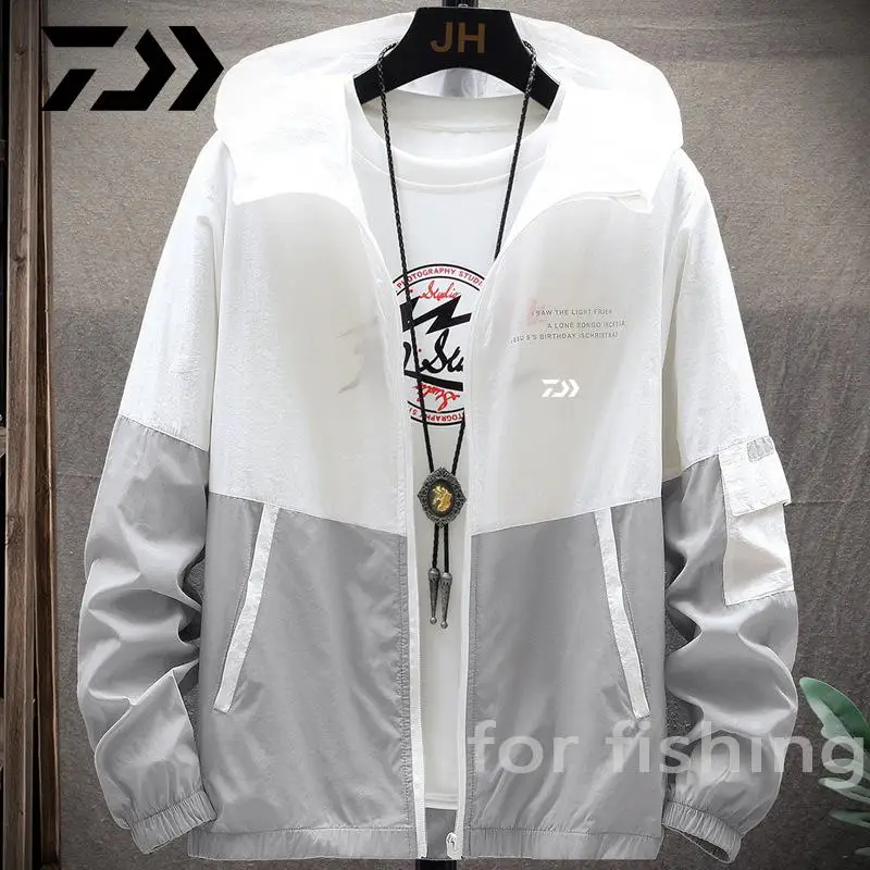 

2021 New Daiwa Fishing Clothes Summer Sun Protection Quick Drying Men's Clothing Breathable Skin Jacket Casual Fishing Jackets
