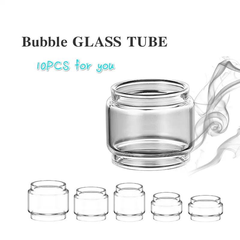 

10PCS bubble glass tube for Eleaf iJust nexgen 3/ELLO DURO vate TS/pico 25/Serpent SMM Elevate/Resa tfv8 big baby Stick X8/flow