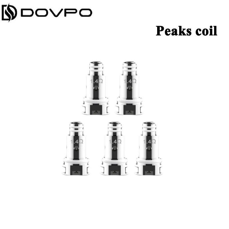 5 шт./лот DOVPO Peaks Pod катушка 1.4ohm MTL керамическая 0.8ohm DTL сетчатая головка для Vape