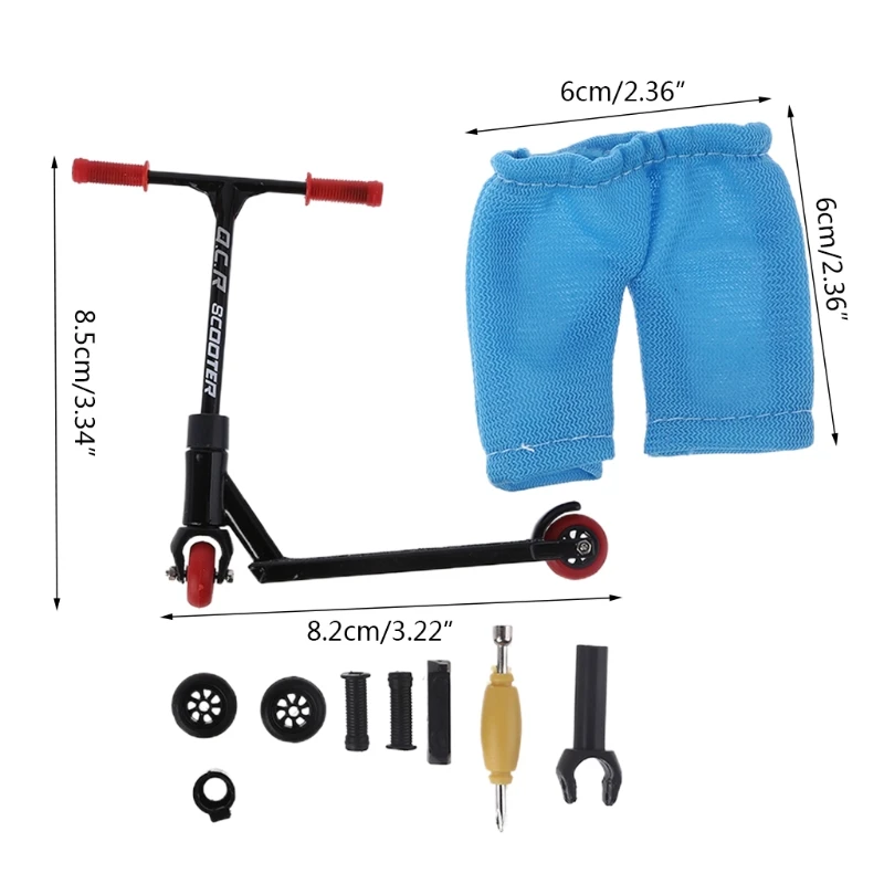 

1Set Mini Finger Model Set Kids Toy Finger Scooter Set Mini Fingerboard with Assembly Wheels Multi Color Mini Finger Toy