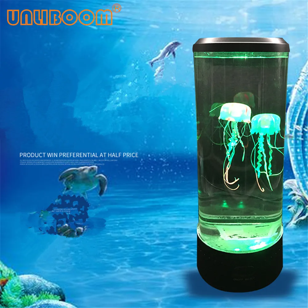 Светодиодная Медуза с питанием от USB разноцветный ночник детский Настольный