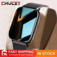 chycet smart watch men 1 70 hd square screen 8 5 mm ultra thin clock heart rate fitness tracker diy wallpaper smartwatch women