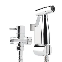 solid brass wall mount shower toilet bathroom handheld bidet diaper spray water separator kits adjustable water flow function