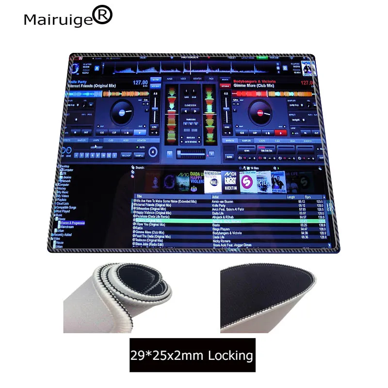 290x250x2MM Mairuige 900*400*3 мм DJ ручной привод Скорость Notbook компьютер большой запирающийся край утолщенный коврик для мыши игровой коврик для мыши для ноутбука коврик для мыши - Цвет: 290x250x2MM
