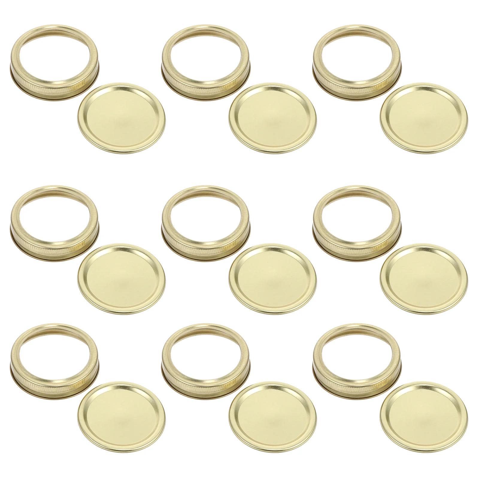 

20Pcs Air Tight Storage Bottle Covers Creative Lids (Golden)