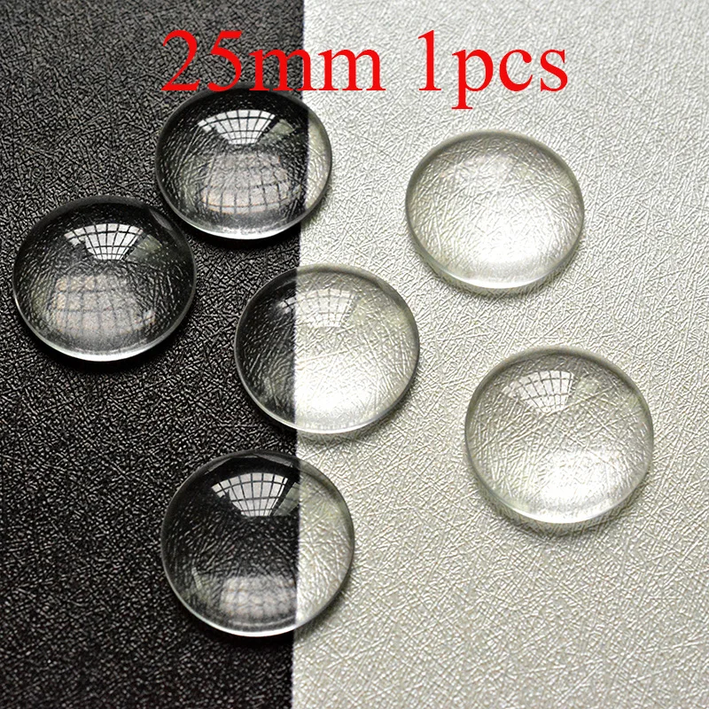 

FLTMRH Oval Flat Back Tranparent Clear Glass Cabochon Crystal Domed Magnifying for Diy Charm Pendant Jewelry Making