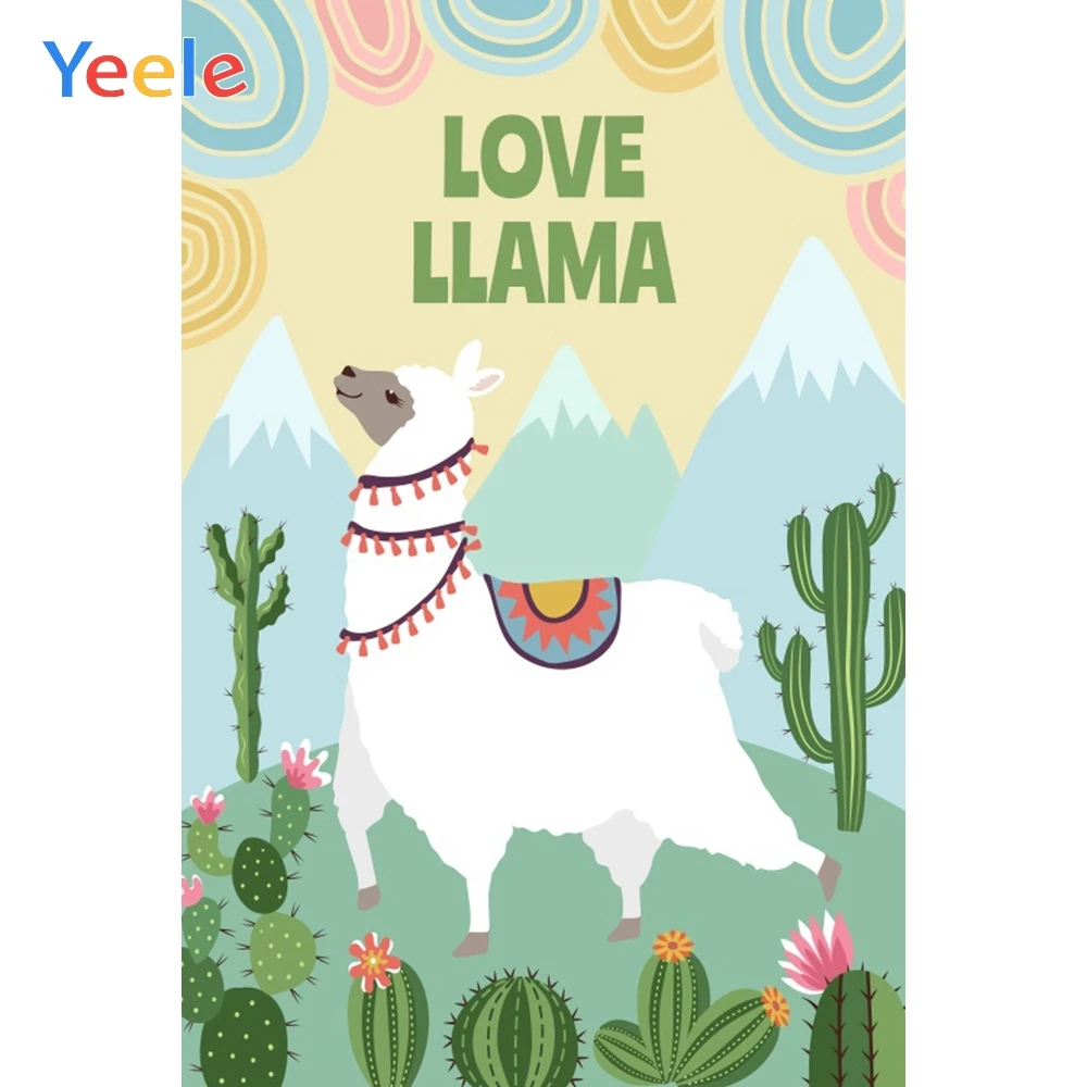 

Yeele Blooming Cactus Faded Green Gradient Dreamy Baby Photography Background Customized Photographic Backdrops for Photo Studio