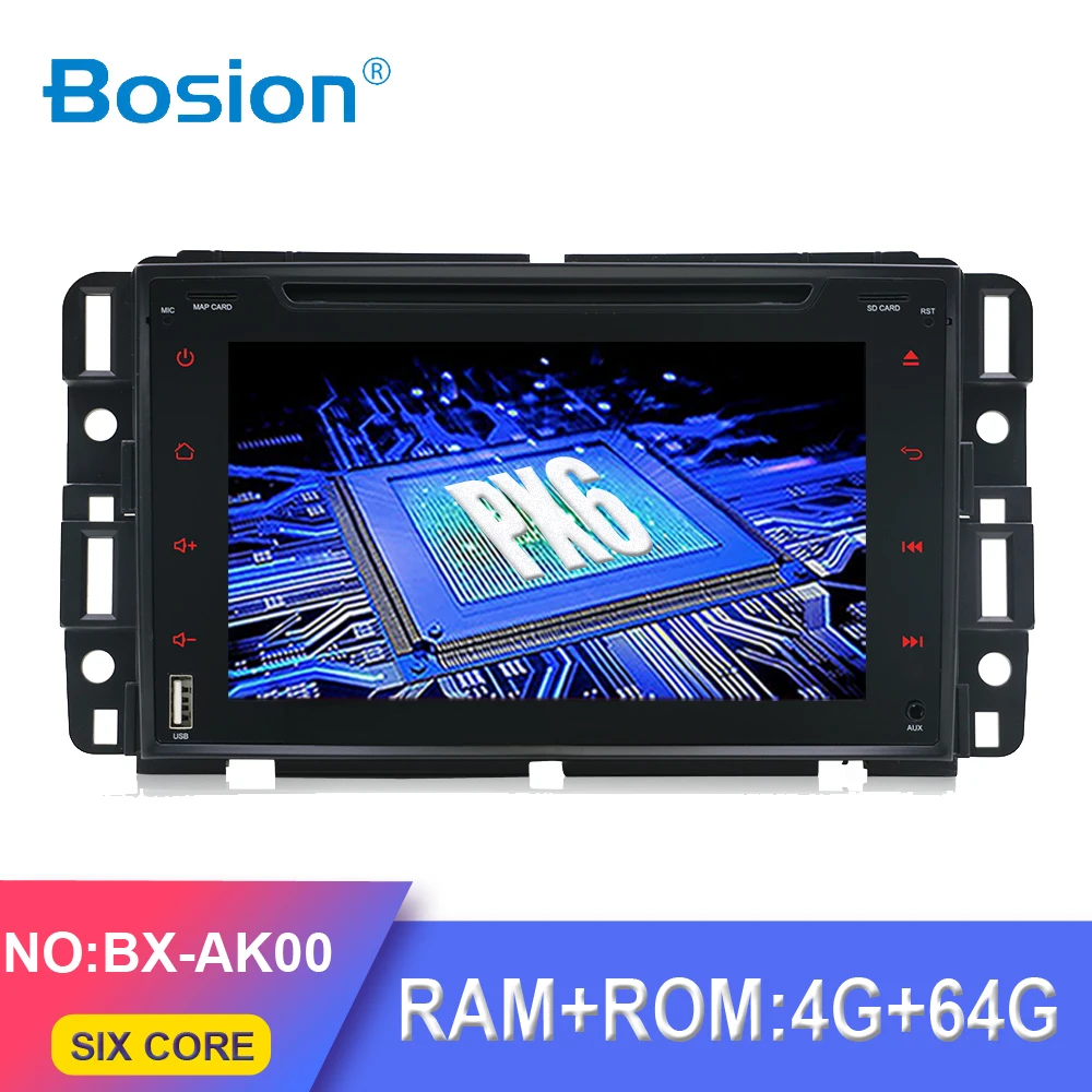 

Автомобильный DVD-проигрыватель Bosion PX6 DSP 4 Гб 2Din с GPS Радио Android 10 для GMC Sierra Yukon Denali дефекты Savana Chevrolet Express подача