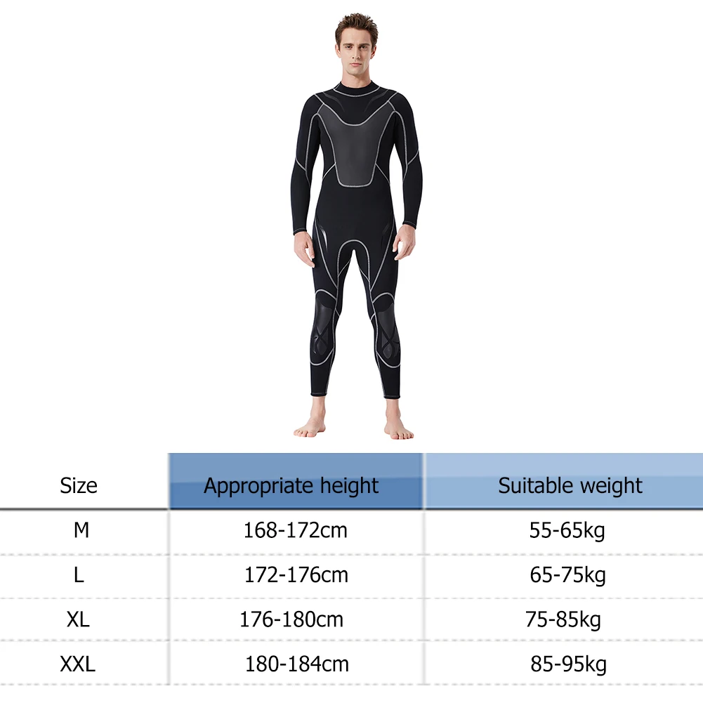 

Sunscreen Splicing Surfing Diving Snorkeling Wet Suit 3mm Neoprene Men Wetsuit Outdoor Watering Sports Classic Supplies Part