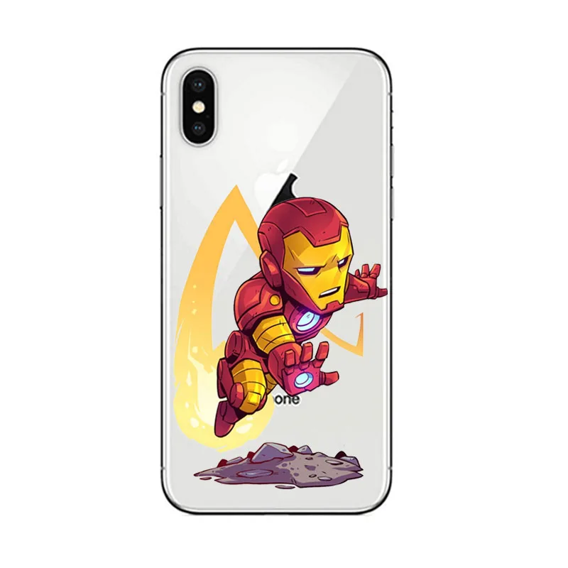 Marvel Star Wars Laufman бисер для украшения iPhone 5 5S SE 6 6S 7 8 Plus X XR XS Чехлы мультипликационный