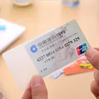 Прозрачный чехол из ПВХ для идентификационных карт, 10 шт., чехол для защиты кредитных карт, защита для карт, водонепроницаемый чехол для телефона