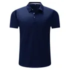 Мужская быстросохнущая рубашка-поло, Летние повседневные топы с коротким рукавом, деловая дышащая рубашка-поло, Мужская футболка для гольфа