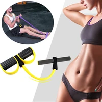 4 tubes pull up elastic bands for fitness gym training abdominal resistance bands multifunctional workout exercise equipment