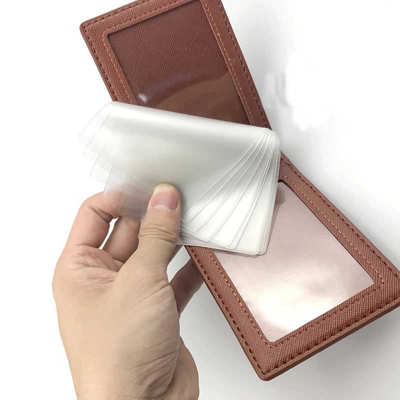 Чехол для деловых женщин кредитный держатель карт ПУ дорожный кошелек Женский