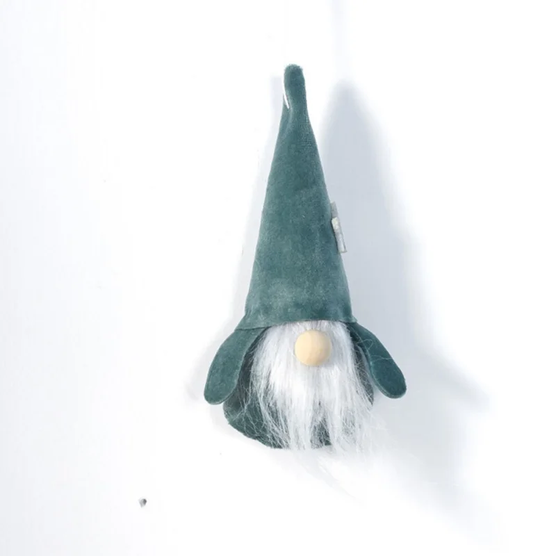 Рождественская плюшевая кукла гном игрушка подвесное украшение на елку