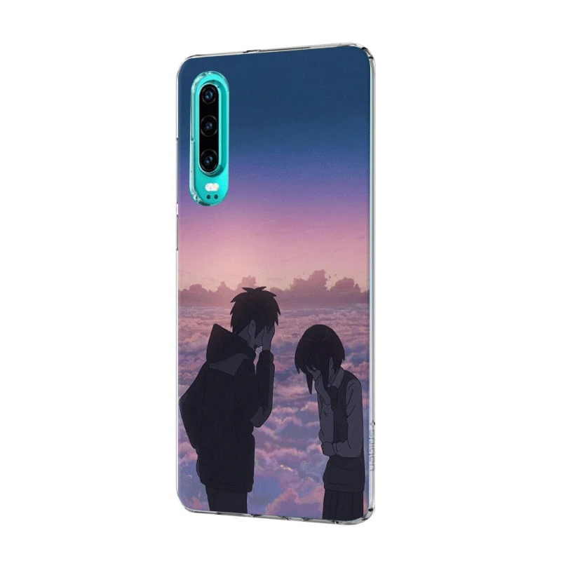 Мобильный телефон чехол для P Smart Z Plus P30 P20 P10 P9 P8 Lite Pro Жесткий Чехол аниме ваше имя