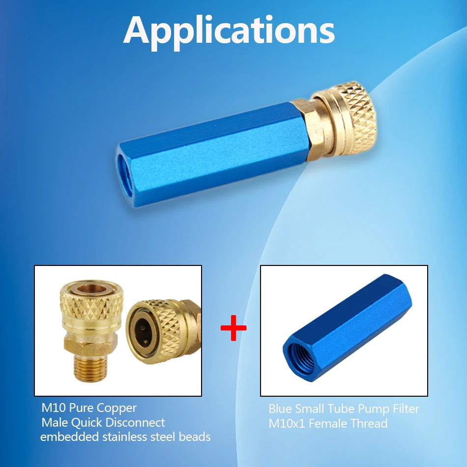 Насос высокого давления фильтр маленькая трубка водомасляный сепаратор синий PCP