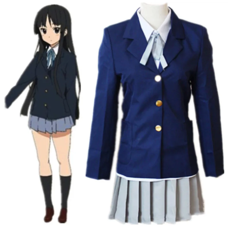 

Anime K-On! Akiyama Mio Hirasawa Yui Cosplay Costume High School Uniform Keion! Nakano Azusa JK Sailor Women Suit