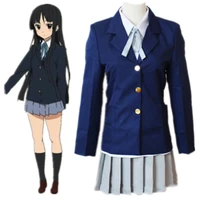 anime k on akiyama mio hirasawa yui cosplay costume high school uniform keion nakano azusa jk sailor women suit