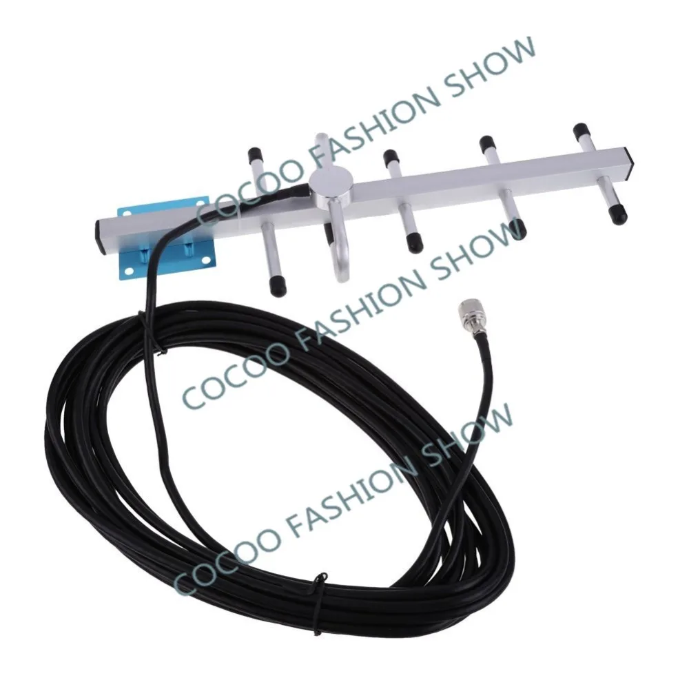 

ZQTMAX GSM Mobile Phone Signal Booster gsm900 repeater 900MHz 2g Cellular Signal Amplifier with 13dB Yagi antenna