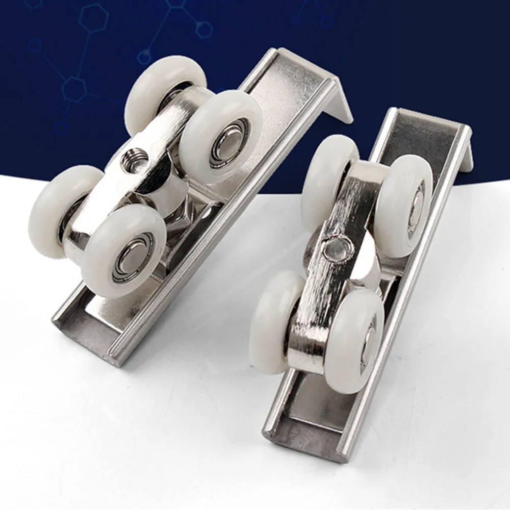 1 пара/компл. комплект фурнитуры для раздвижных деревянных дверей из нержавеющей