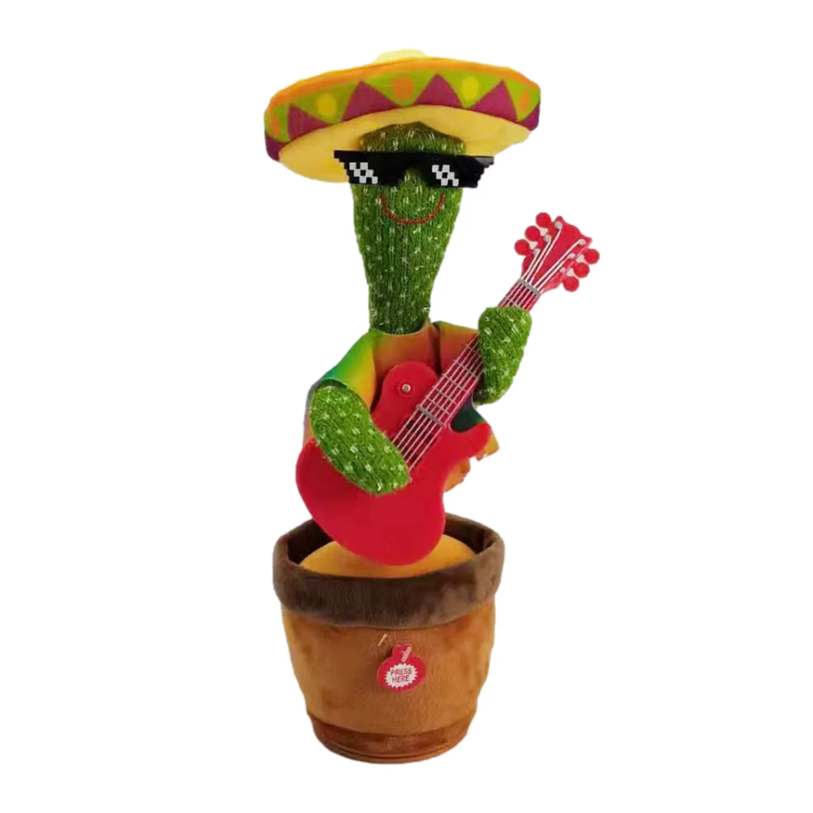 

Kawaii Dancing Instrument Player Cactus Plush Toy Electronic Song Cute Dance Parker Cactus Crazy Dance Jouet Cactus Dansant