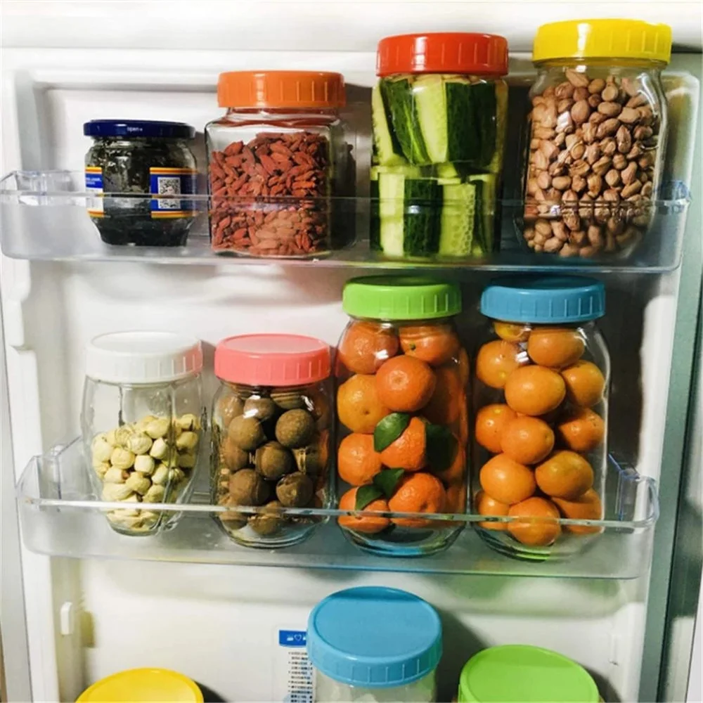 Стандартные крышки для банок силиконовых колец пищевых цветов пластиковые