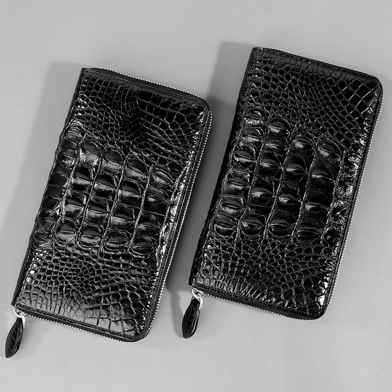 

Wallet for Man Slim High Quality 2021 new Thai Siam Crocodile handbag business leisure leather genuine zipper long card bag
