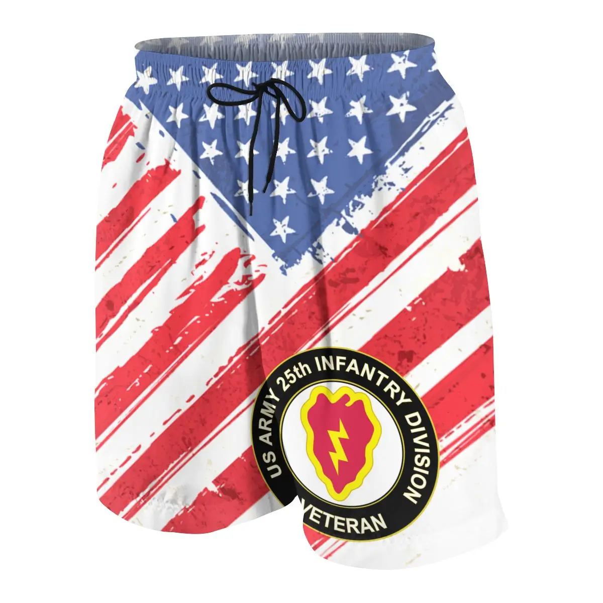 

US Army Veteran 25th Infantry Division Boys And Girls Shorts Summer Beach Loose Casual Pants