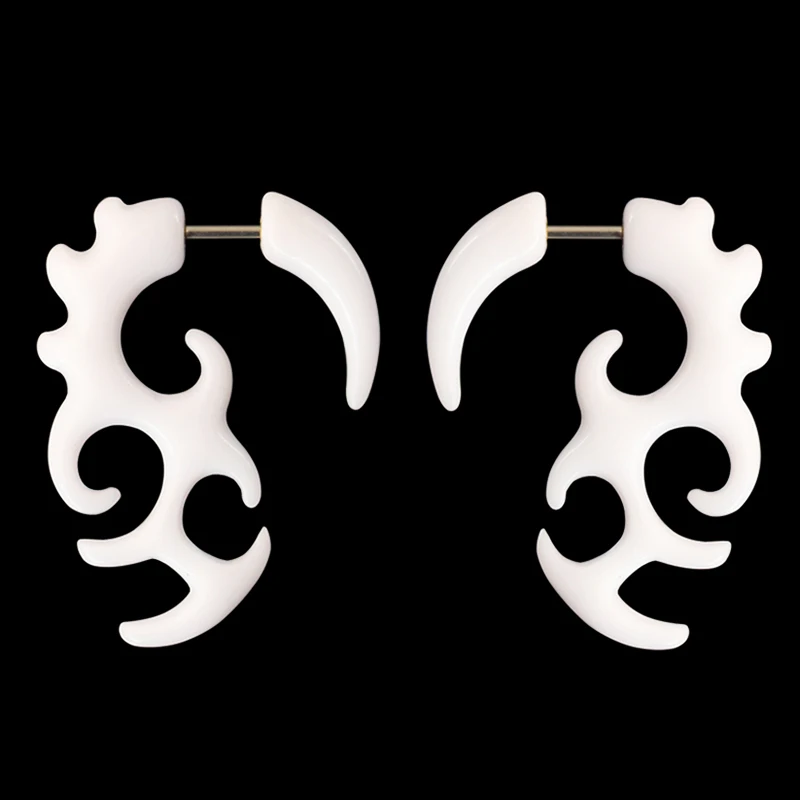 5 пар акриловых поддельных пробок тоннель Faux Ear конические манометры твист серьги