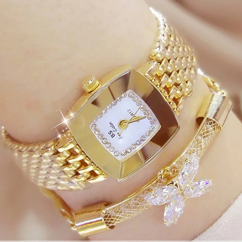 Silver Style Watch Women Steel Belt Square Diamond Luxury Brand Ladies Dress Wrist Watches Female Clock relogio feminino | Наручные часы